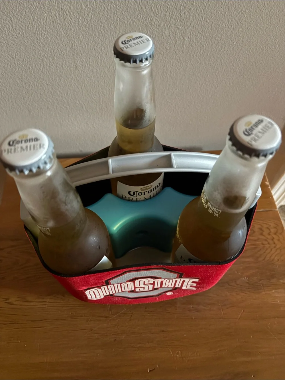 Ohio State Red 6 Bottle Caddy - Collegiate Topperscot Cool Six Cooler